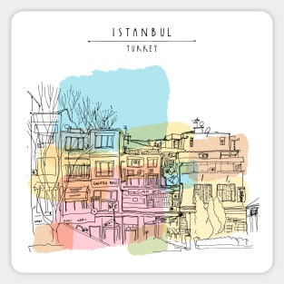 Colorful Istanbul Sticker